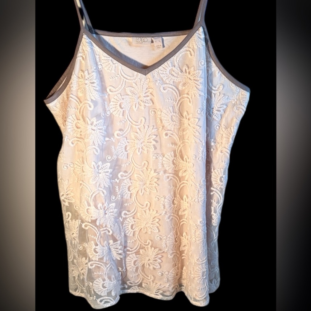 Logo Lavish Cream Lace Top or Dress